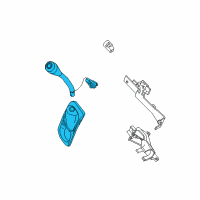 OEM Ford Crown Victoria Gear Shift Assembly Diagram - 8W1Z-7210-AJ