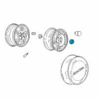 OEM Honda Cap, Wheel Center Diagram - 44732-S9A-000