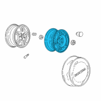 OEM 2002 Honda CR-V Disk, Wheel (15X6Jj) (Ring Techs) Diagram - 42700-S9A-003