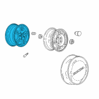 OEM 2002 Honda CR-V Disk, Aluminum Wheel (15X6Jj) (Hitachi) Diagram - 42700-S9A-A03