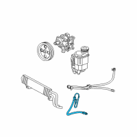 OEM 2013 Ram 2500 Hose-Power Steering Pressure Diagram - 52122382AG