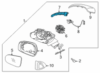 OEM 2021 Kia Sorento Lamp Assembly-Outside Mi Diagram - 87614P2000