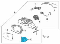 OEM 2022 Kia Sorento Cover Assembly-O/S MIRRO Diagram - 87607P2100