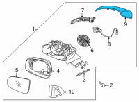 OEM 2022 Kia Sorento SCALP-O/S Rr View Mi Diagram - 87626P2000