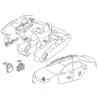 OEM 2016 Toyota Camry Front Sensor Diagram - 89173-09820