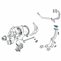 OEM 2020 Cadillac XT5 Oil Pipe Gasket Diagram - 55504529