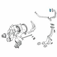 OEM Chevrolet Oil Return Tube Gasket Diagram - 55504552