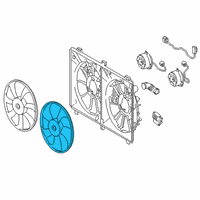 OEM 2017 Lexus GS200t Fan Diagram - 16361-38110