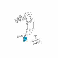 OEM 1998 Chevrolet S10 Body Side Molding Diagram - 15712060