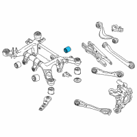OEM 2020 BMW 530i Rubber Mounting Rear Diagram - 33-31-6-868-535