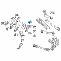 OEM BMW 740i Rubber Mounting Rear Diagram - 33-31-6-868-535