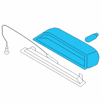 OEM Chevrolet Aveo High Mount Lamp Diagram - 96650609