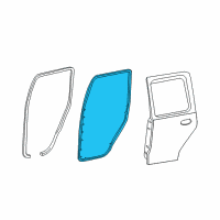 OEM 1998 Ford Expedition Door Weatherstrip Diagram - F75Z-7820530-AB