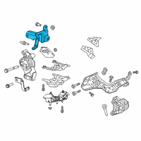 OEM 2020 Ram 1500 Bracket-Engine Mount Diagram - 55366770AE