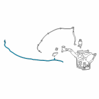 OEM 2019 Chevrolet Corvette Washer Hose Diagram - 23234908