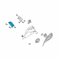 OEM 2011 Hyundai Santa Fe Trim Assembly-Rear Pillar LH Diagram - 85850-2B010-HZ