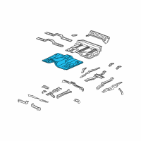 OEM 2009 Hummer H2 Panel Asm-Front Floor Diagram - 25910525