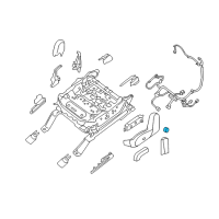 OEM 2020 Infiniti QX60 Seat Lumbar Switch Assembly Diagram - 87317-3JA9B