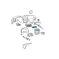 OEM 2001 Chevrolet Camaro Heater & Air Conditioner Control Assembly Diagram - 9351471