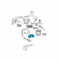 OEM 1997 Chevrolet Camaro Instrument Cluster Diagram - 16215751