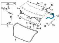 OEM 2022 Honda Civic HINGE, R- TRUNK Diagram - 68610-T20-A00ZZ