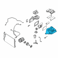 OEM 1995 Pontiac Sunfire Case Asm, A/C Evaporator Diagram - 52478135