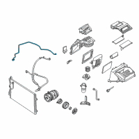 OEM 2004 Pontiac Sunfire Evaporator Tube Diagram - 19244814