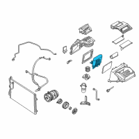 OEM 2002 Pontiac Sunfire Evaporator Core Diagram - 52463721