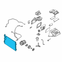 OEM 1999 Pontiac Sunfire Condenser, A/C Diagram - 52494197