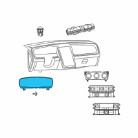 OEM 2009 Dodge Journey Cluster-Instrument Panel Diagram - 5172539AE