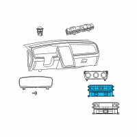 OEM Dodge Journey Air Conditioner And Heater Control Diagram - 55111892AF