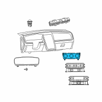 OEM 2010 Dodge Journey Air Conditioning And Heater Control Diagram - 55111939AB