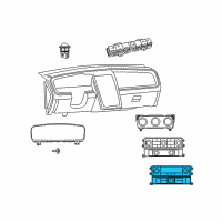 OEM 2009 Dodge Journey Air Conditioner And Heater Control Diagram - 55111894AG