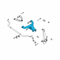 OEM 2015 Nissan Armada Link Complete-Front Suspension, Lower RH Diagram - 54500-ZQ00A