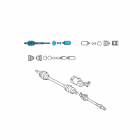 OEM 2008 Kia Rondo Joint Set-Outer, RH Diagram - 495911D500