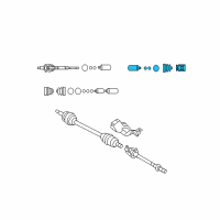 OEM 2007 Kia Rondo Joint Set-Inner, RH Diagram - 495971D500