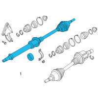 OEM 2016 Ford C-Max Axle Assembly Diagram - FV6Z-3B436-A