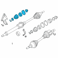 OEM 2018 Ford C-Max Inner Boot Diagram - FV6Z-3A331-A