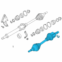 OEM 2016 Ford C-Max Axle Assembly Diagram - FV6Z-3B437-A