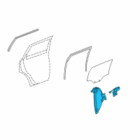 OEM Chevrolet Captiva Sport Window Regulator Diagram - 23196465