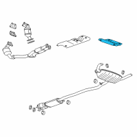 OEM Cadillac SRX Heat Shield Diagram - 20907415