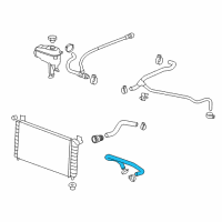 OEM 2019 Chevrolet Silverado 3500 HD Upper Hose Diagram - 23436395