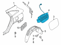 OEM Kia Housing-Fuel Filler Diagram - 81595P2000