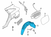 OEM 2021 Kia Sorento Guard Assembly-Rear WHEE Diagram - 86821P2000