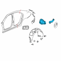 OEM 2013 Chevrolet Malibu Housing Asm-Fuel Tank Filler Pipe Diagram - 22943832