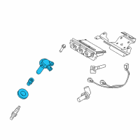 OEM 2010 Ford Flex Ignition Coil Diagram - AA5Z-12029-A