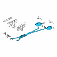 OEM 2004 Cadillac CTS Muffler & Pipe Diagram - 15794852