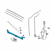 OEM 2022 Hyundai Palisade Linkage Assembly-Windshield Wiper Diagram - 98120-S8000