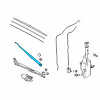 OEM 2022 Hyundai Palisade Windshield Wiper Arm Assembly(Passenger) Diagram - 98321-S8000