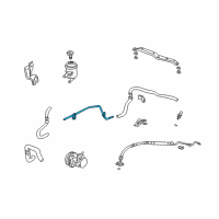 OEM 2005 Honda CR-V Pipe, Power Steering Diagram - 53730-S9A-000